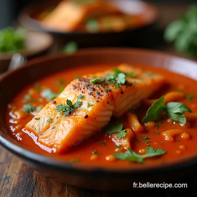 Tajine De Saumon Aux &Eacute;pices Magiques presentation