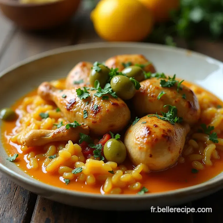 Le Classique Incontournable Tajine de Poulet aux Citrons Confits et Olives Vertes