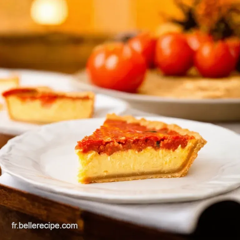 Tarte &Agrave; La Tomate Fa&ccedil;on Proven&ccedil;ale presentation