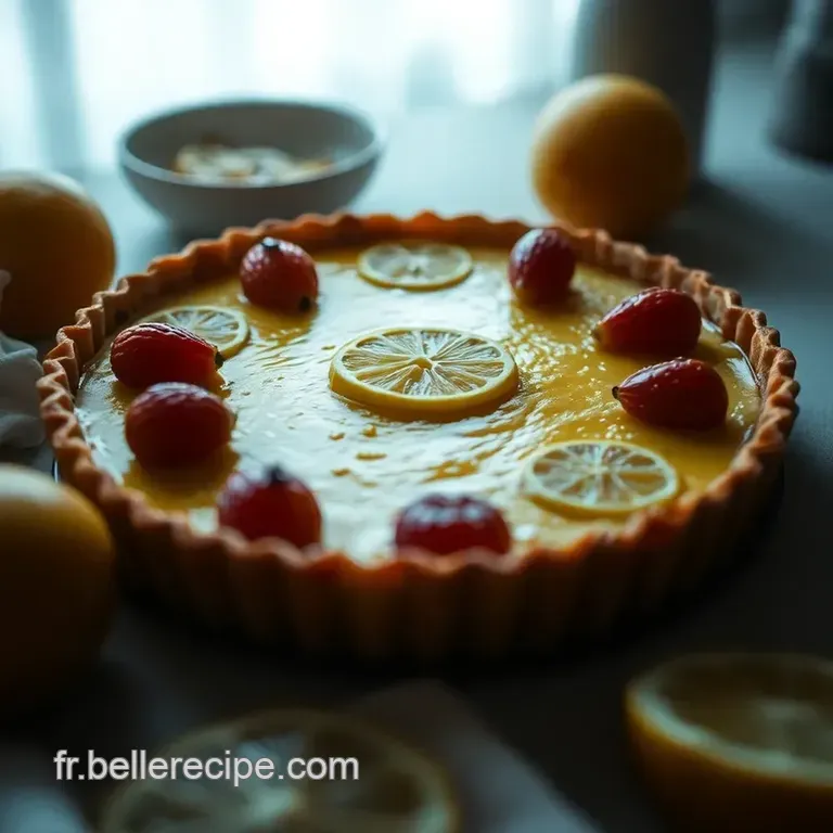 Tarte Au Citron Avec Zeste D agrumes presentation
