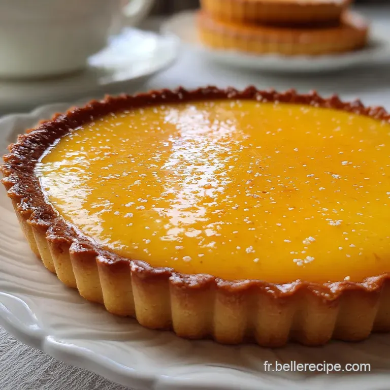 Tarte au Flan &agrave; la Vanille Traditionnelle