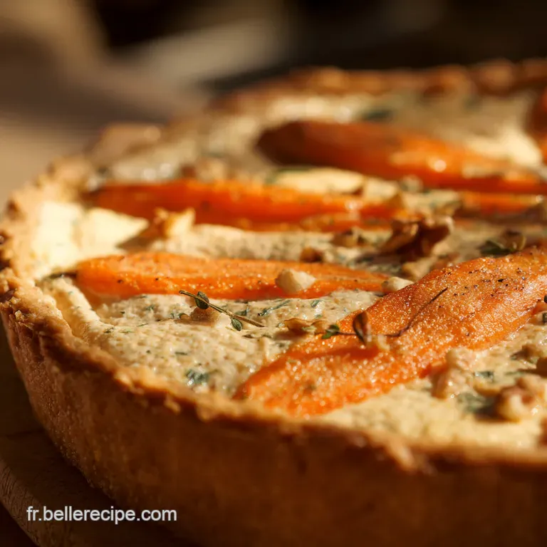 Tarte aux Carottes et Cr&egrave;me &agrave; la Noix de Muscade Le Classique du Potager