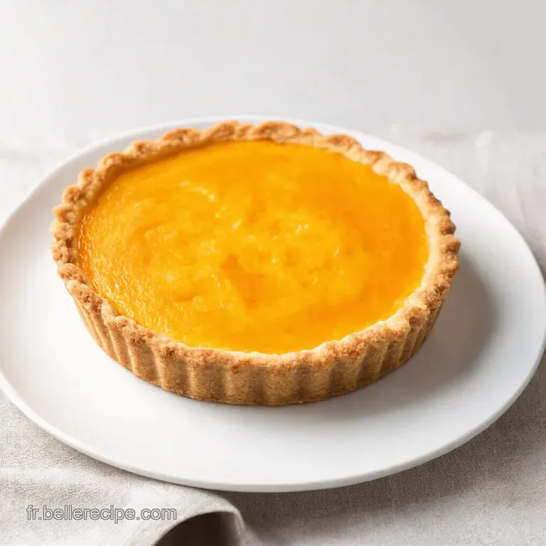 Tarte aux P&ecirc;ches Citronn&eacute;e