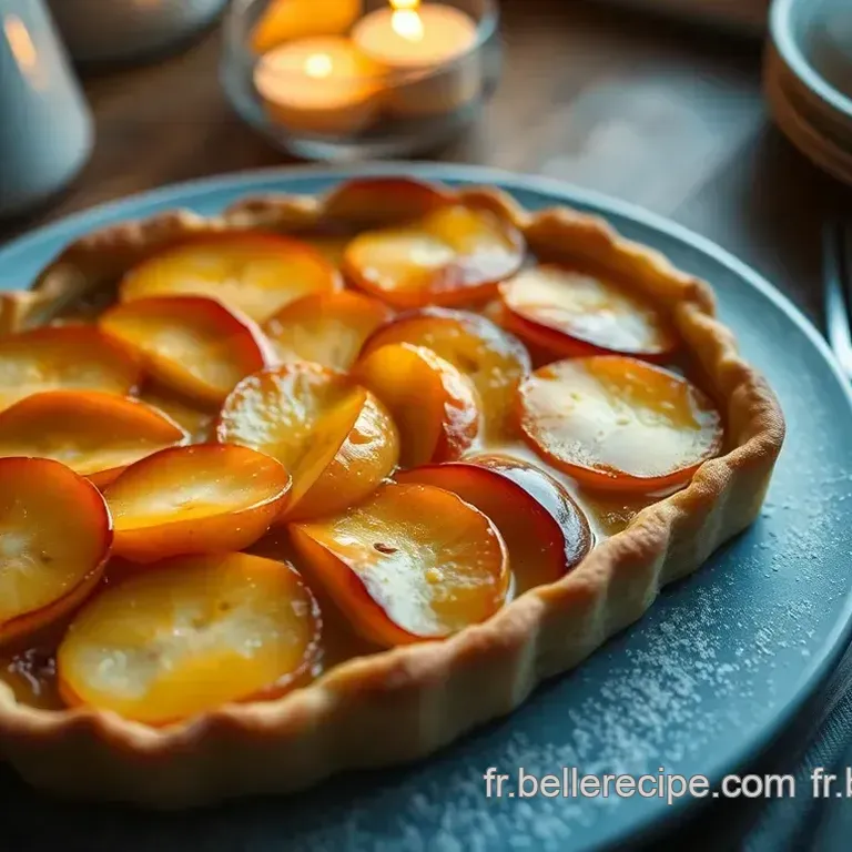 Tarte aux Pommes Caram&eacute;lis&eacute;es et &agrave; la Cannelle