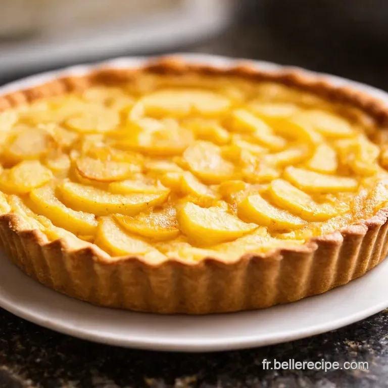 Tarte Aux Pommes Rustique presentation