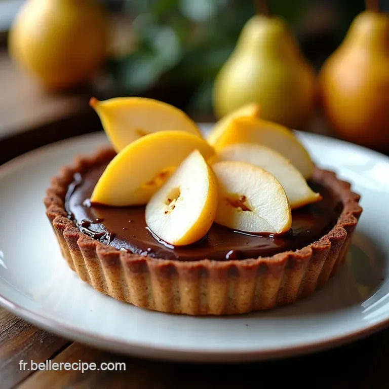 Tarte Chocolat Poire Un D&eacute;lice Parisien
