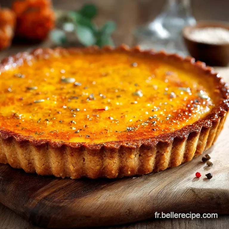 La Tarte Dautomne &Agrave; La Citrouille Et Aux &Eacute;pices Douces presentation