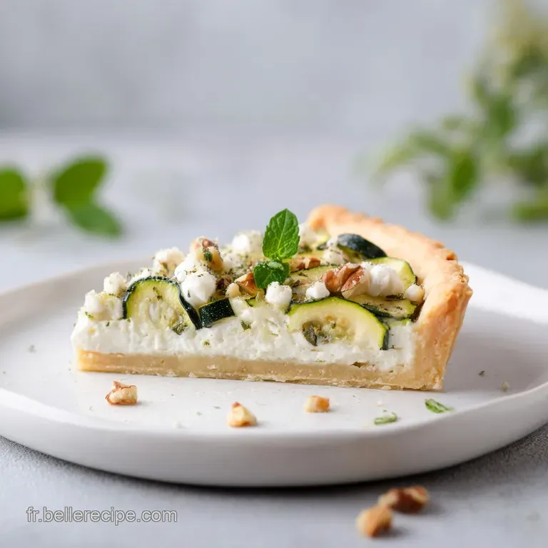 Tarte &agrave; la Courgette Rustique Ch&egrave;vre Ricotta Maison