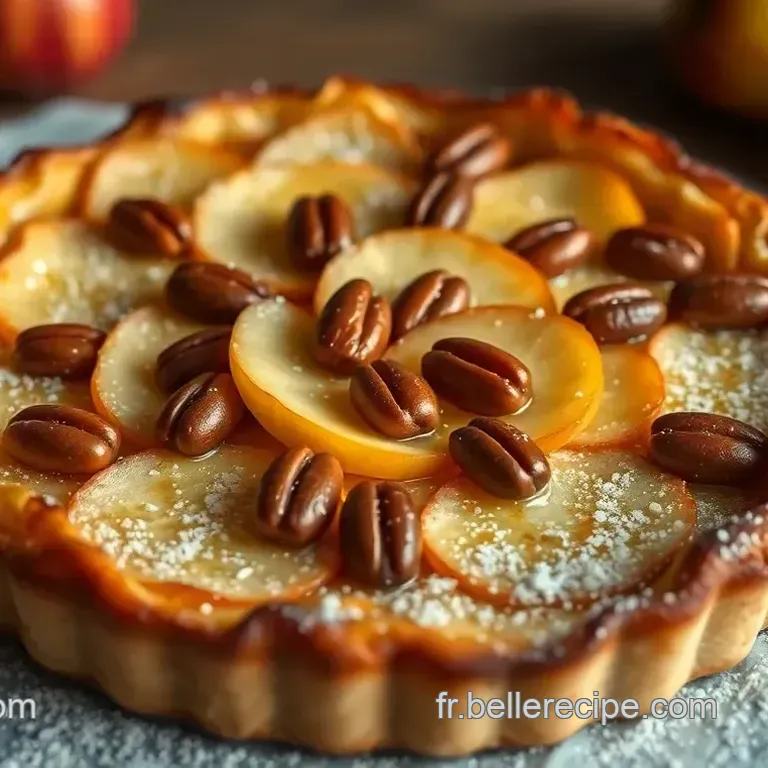 Tarte Feuillet&eacute;e aux Pommes et Amandes IG Bas