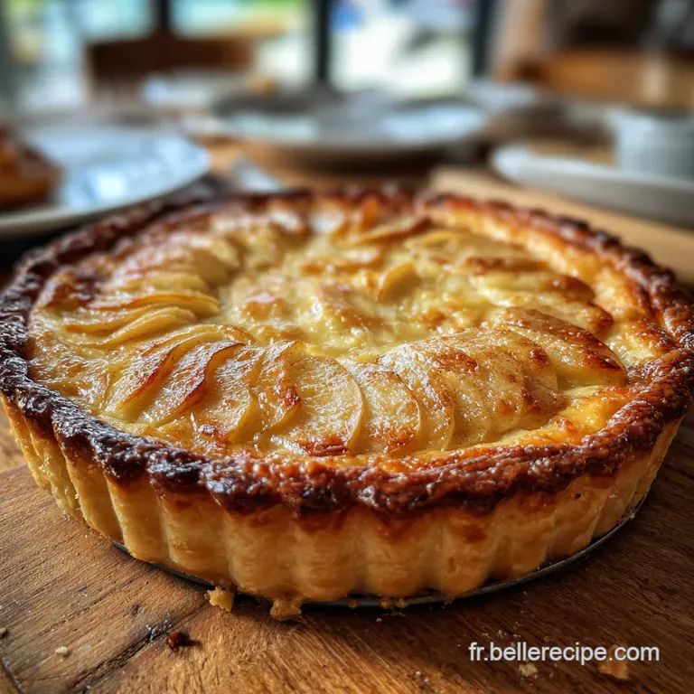 Tarte Normande Classique Aux Pommes Et Au Calvados presentation