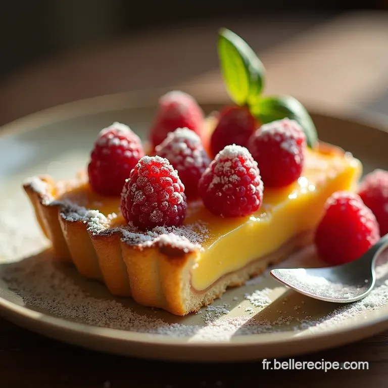La Divine Tarte Rustique aux P&ecirc;ches Miel et Framboises Croquantes