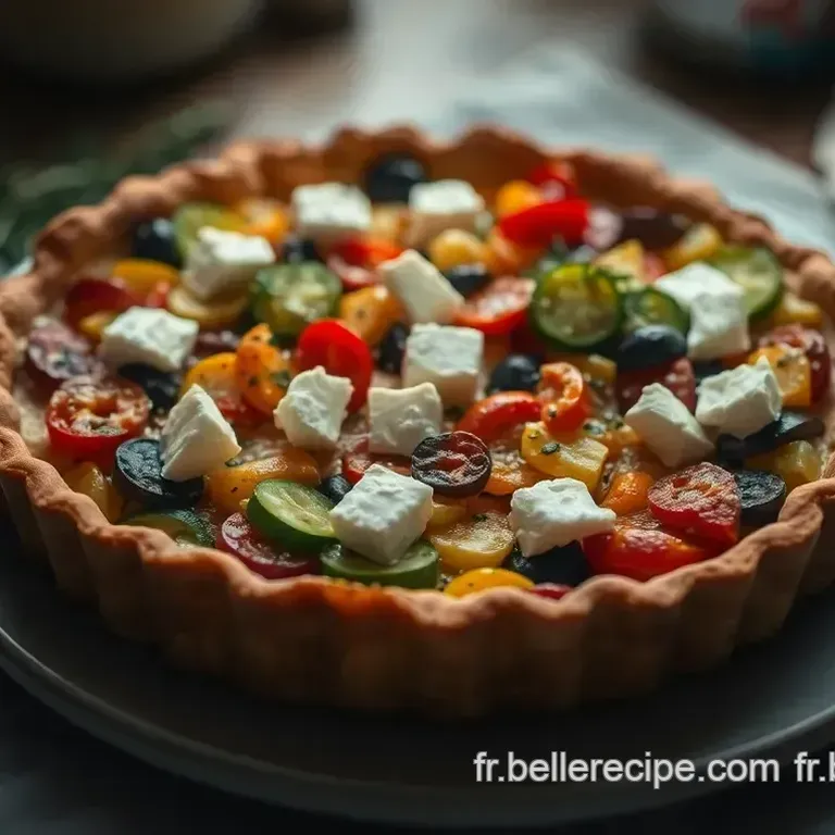 Tarte Proven&ccedil;ale aux L&eacute;gumes R&ocirc;tis et Feta