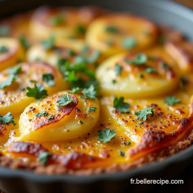 La Tarte Rustique du Comt&eacute; Roquefort Cr&eacute;meux et Pommes de Terre Fondantes