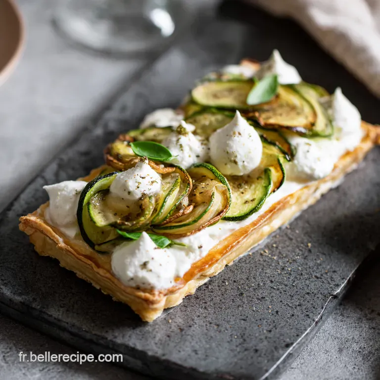 Tarte Rustique Courgette & Burrata: Un Air De Provence presentation