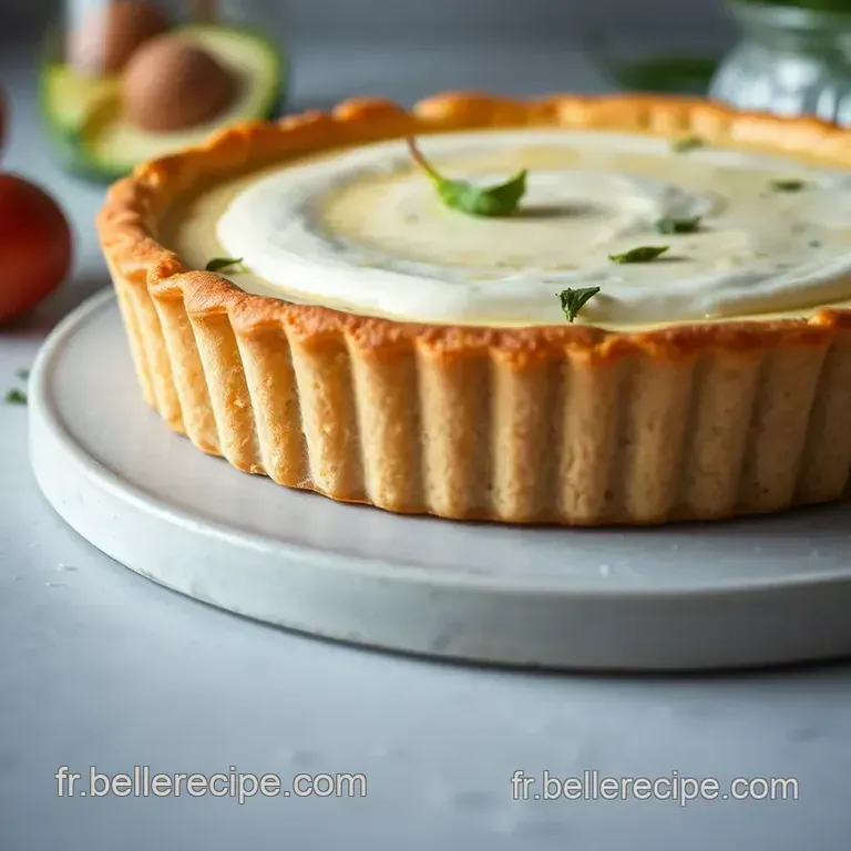 Tarte Sal&eacute;e Au Mascarpone Et Aux &Eacute;pinards presentation