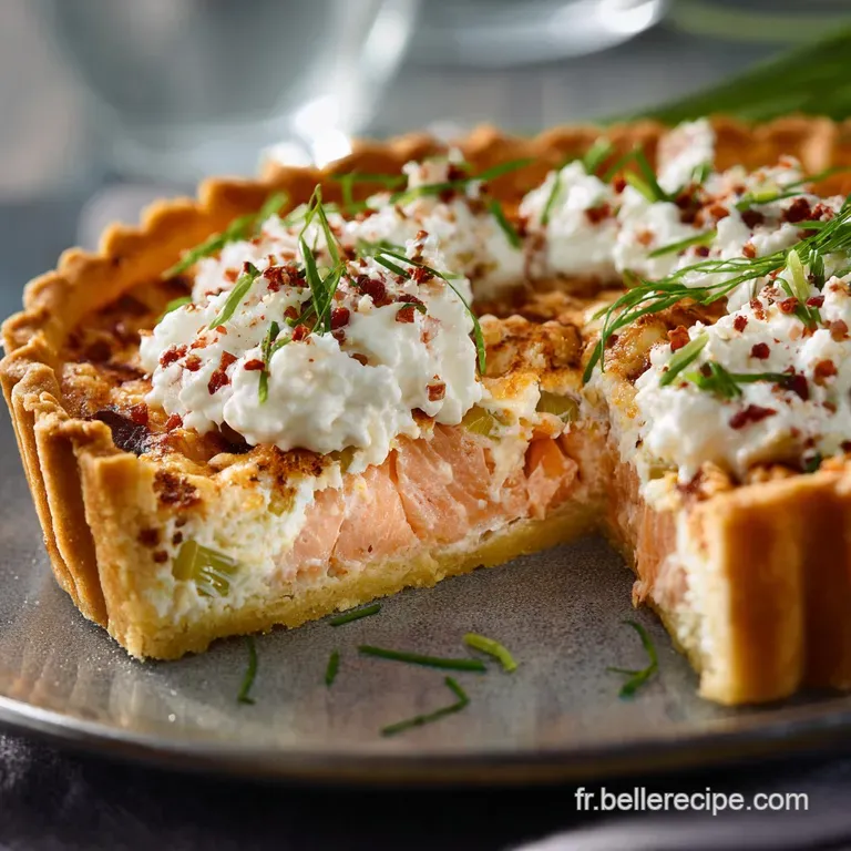 Tarte au saumon poireau ricotta lalliance l&eacute;g&egrave;re du saumon et de la ricotta