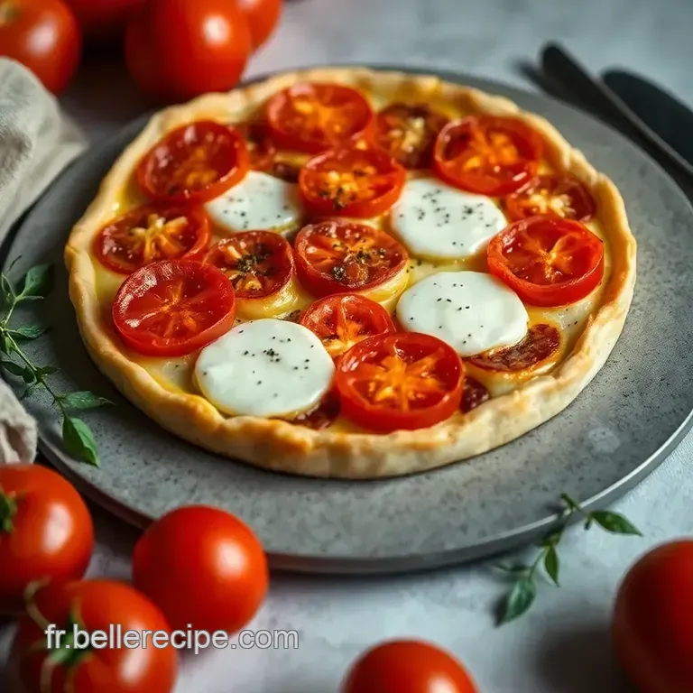 Tarte Soleil &Agrave; La Tomate Et Ricotta presentation