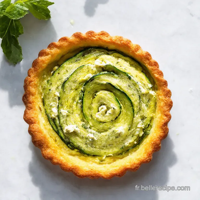 Tarte Soleil aux Courgettes Feta et Ricotta