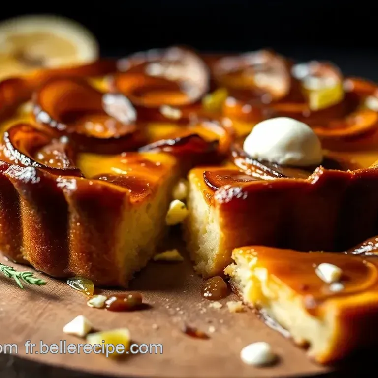 Tarte Tatin aux Oignons Rouges et Ch&egrave;vre Frais
