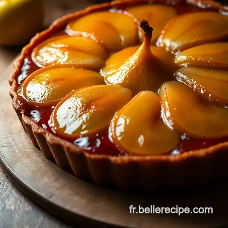 Tarte Tatin Aux Poires Caram&eacute;lis&eacute;es presentation
