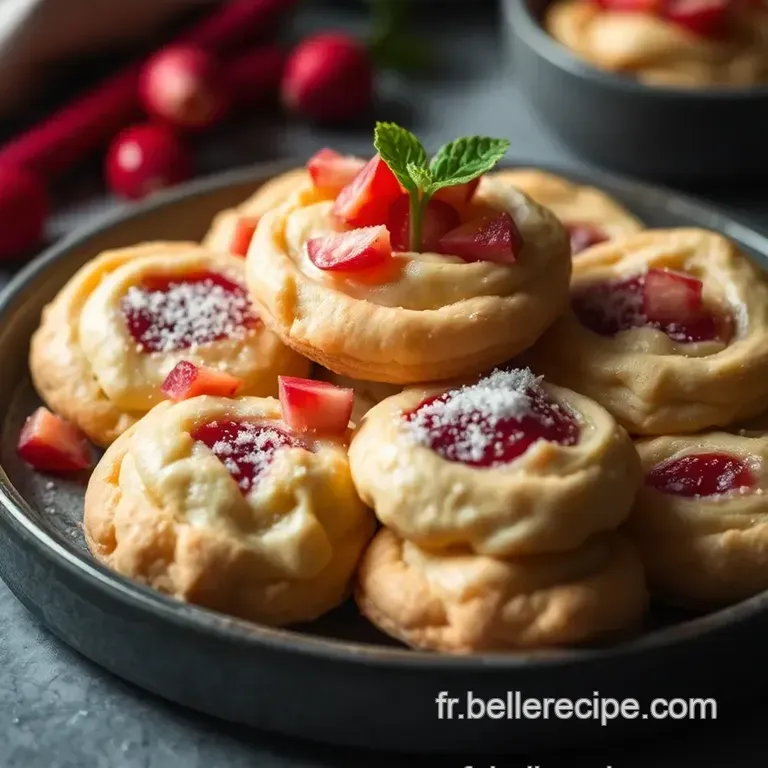 Tartelettes Rustiques Rhubarbe Amandine presentation