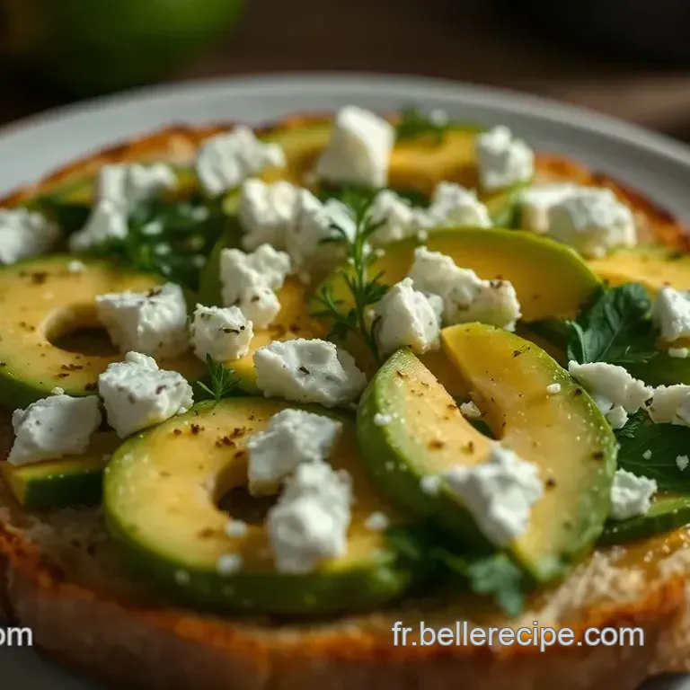 Tartine d&rsquo;Avocat au Citron et Feta