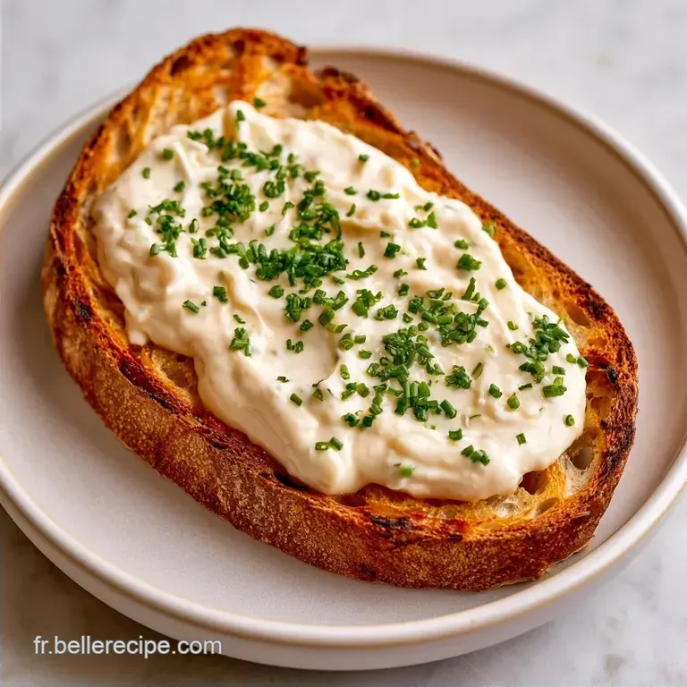 Tartine Fromage Frais &agrave; la Ciboulette