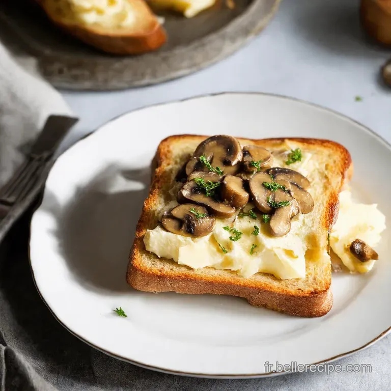 Tartine Gourmande aux Champignons et Gruy&egrave;re