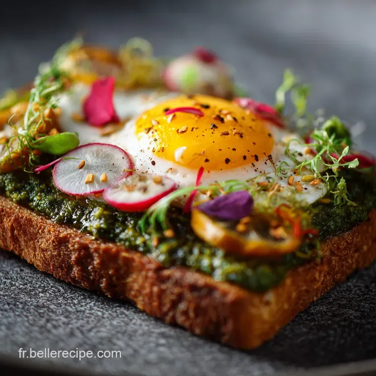 Tartine Au Pesto Et &OElig;uf Brouill&eacute; La Recette Rapide Pour Un Brunch Chic Et Cr&eacute;meux presentation