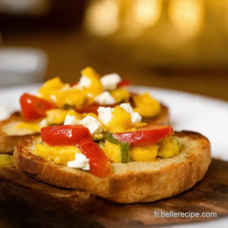 Tartines Cr&eacute;meuses Aux Poivrons Et Feta Le Soleil Dans Votre Ap&eacute;ro presentation