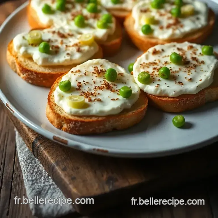 Tartines Printani&egrave;res Au Ch&egrave;vre Frais presentation