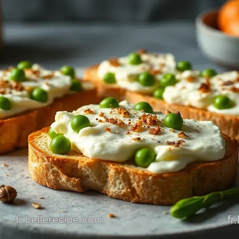 Tartines Printani&egrave;res au Ch&egrave;vre Frais