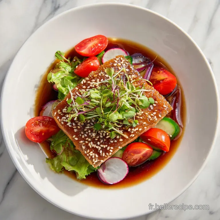 Tataki de Saumon au S&eacute;same : Le Secret d un C&oelig;ur Fondant