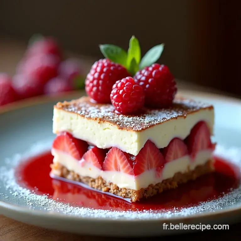 Tiramisu Fra&icirc;cheur L&Eacute;l&eacute;gance des Fruits Rouges &agrave; lItalienne