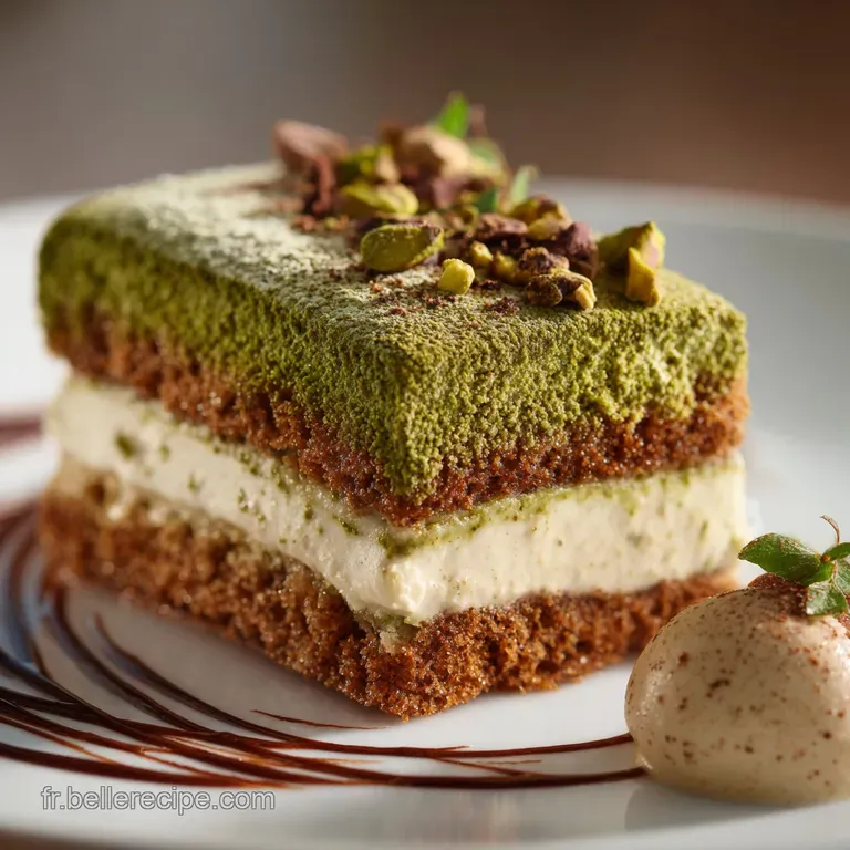 L&Eacute;den Vert Tiramisu onctueux &agrave; la Pistache Version Sicilienne