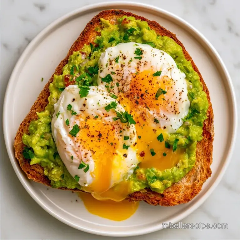 Toast Avocat et &OElig;uf Healthy au Pain Complet