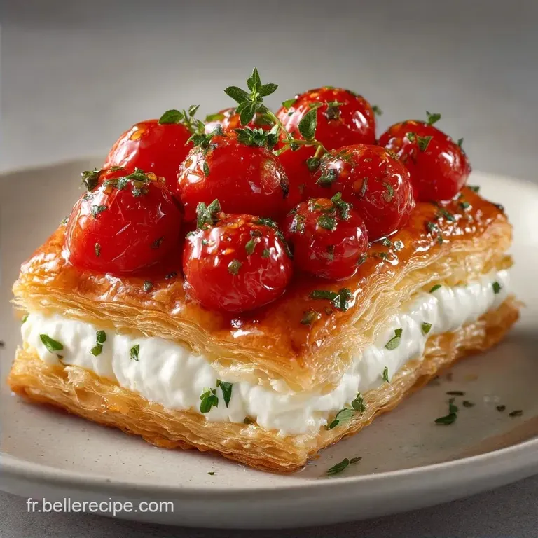 Tomates Cerises Ch&egrave;vre Frais: Tarte Fine au Miel