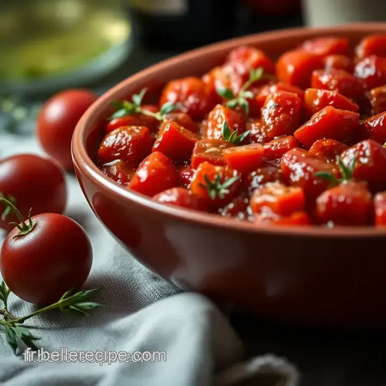 Tomates Cerises Confites Maison presentation