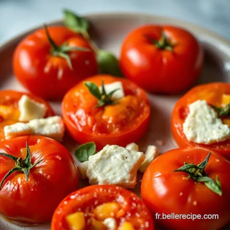 Tomates Soleil : Farcies au Ch&egrave;vre Frais et Herbes de Provence