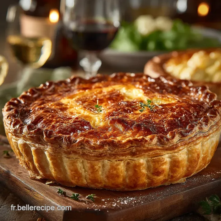 La V&eacute;ritable Tourte Auvergnate Classique Cr&egrave;me Et Lardons presentation