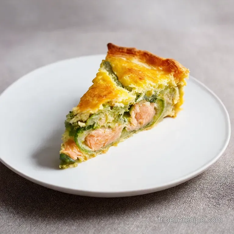 Tourte Estivale Saumon Courgettes et Aneth