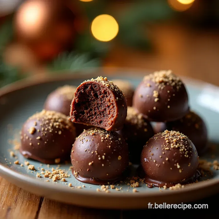 Truffes Chocolatcaf&eacute; L&eacute;l&eacute;gance Gourmande presentation