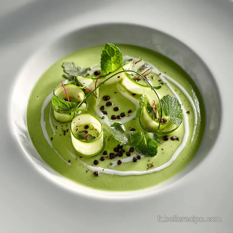 Velout&eacute; de courgette Estival &agrave; la Cr&egrave;me de Menthe