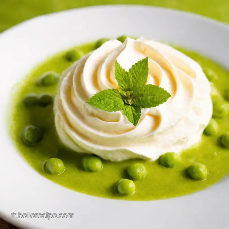 Velout&eacute; de Petits Pois Printanier Chantilly Coco D&eacute;licate