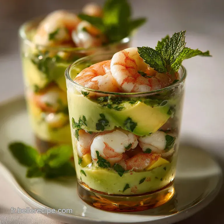 Verrine Avocat Crevette Fra&icirc;che