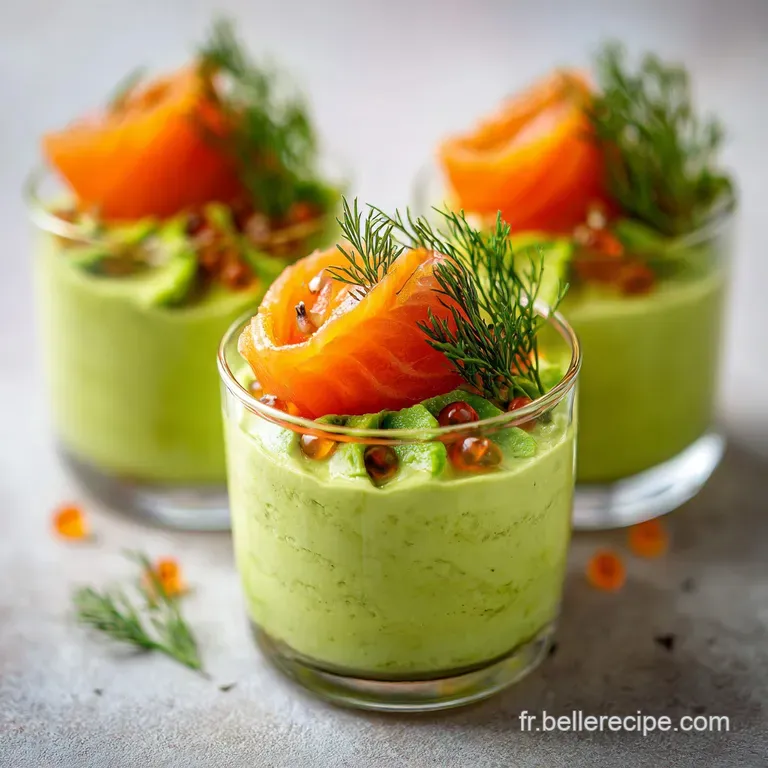 Verrine Avocat Saumon Fum&eacute;e