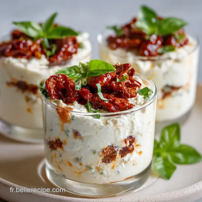 Verrines ap&eacute;ritives : Soleil et Basilic en Cinq Minutes