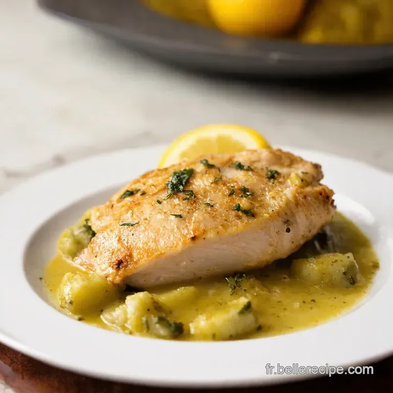 Weight Watchers Lemon Chicken Piccata presentation