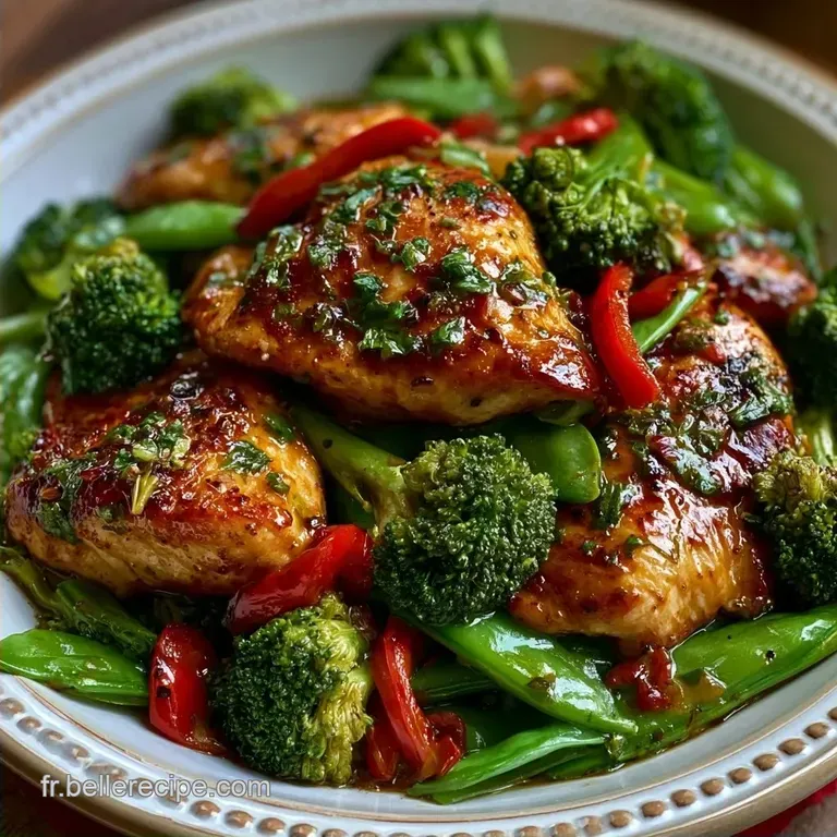 Wok Poulet L&eacute;gumes au S&eacute;same