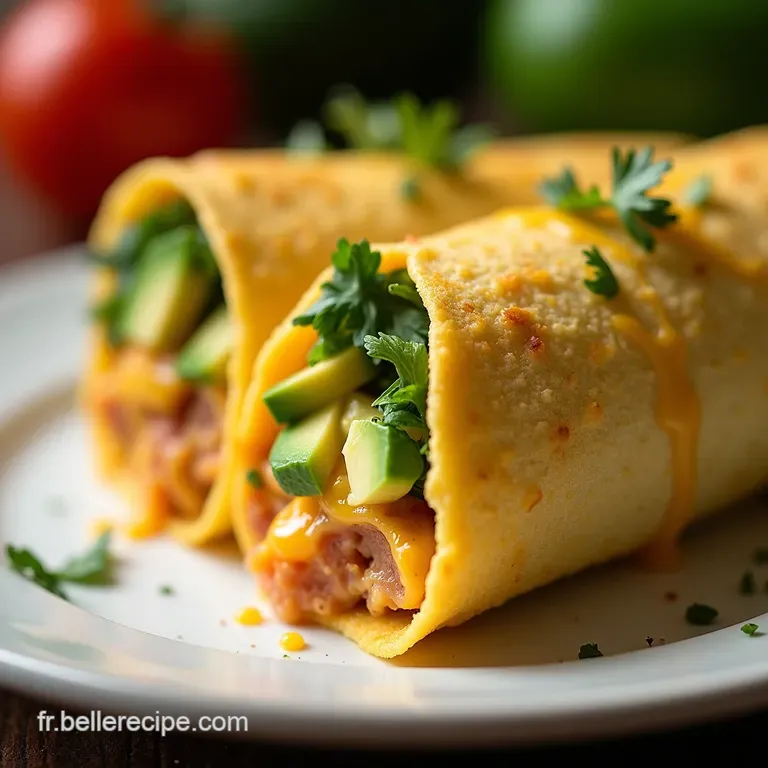 Le Wrap Gourmand Tortilla Croustillante Avocat Cr&eacute;meux et Cheddar Fondant